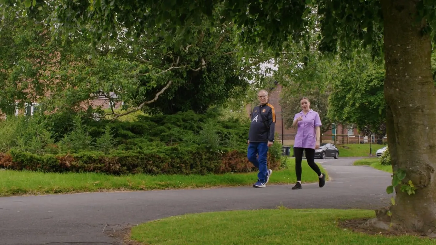 Select Choice carer with a client at home in Harrogate